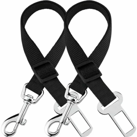2 Pack Cat DOG PET Safety Seatbelt Car Vehicle Seat Belt Adjustable Harness Lead (Option: 2PC)